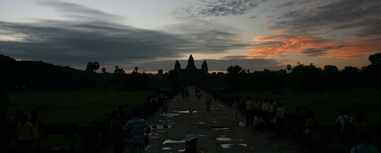 Východ slunce nad Angkor Wat, Angkor, Kambodža